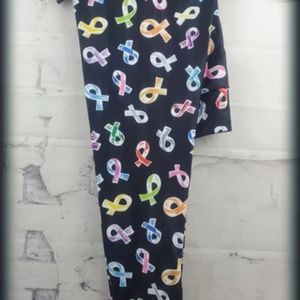 cancer awareness ribbon leggins Relay For Life